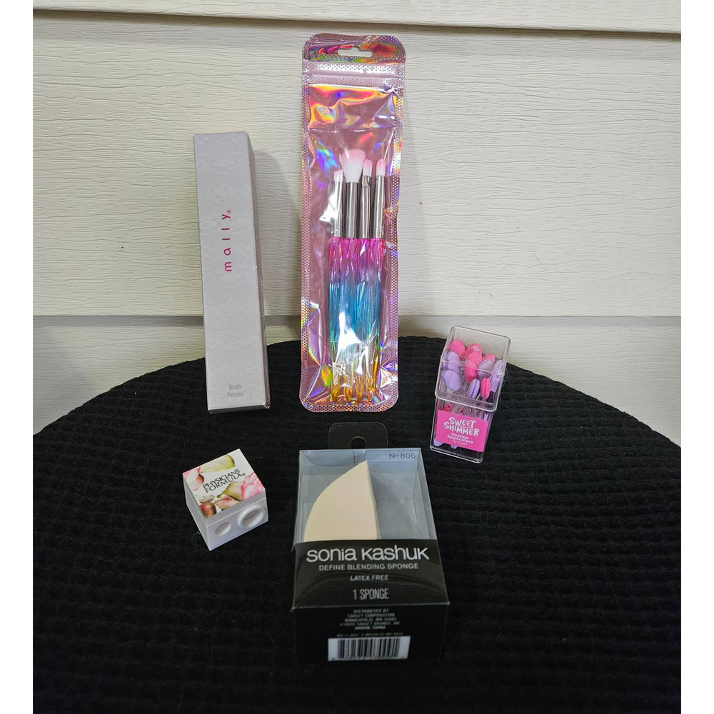 BRUSH LOT Sonia Kashuk Sponge Mally Blush Brush Physician's Formula Sharpener - Picture 2 of 16